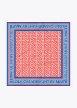 LENÇO MAITE ACETINADO COM ESTAMPADO MONA - Carla Valente