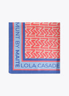 LENÇO MAITE ACETINADO COM ESTAMPADO MONA - Carla Valente