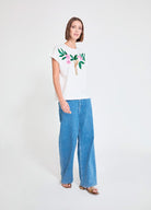 T-SHIRT MAITE PAPAGAIO COM JÓIAS - Carla Valente