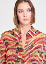 CAMISA MAITE  MANGA LARGA PRINT SERPENTE - Carla Valente