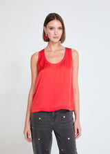 TOP MAITE DECOTE REDONDO COM DETALHE EM VIÉS - Carla Valente