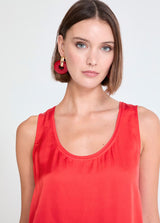 TOP MAITE DECOTE REDONDO COM DETALHE EM VIÉS - Carla Valente