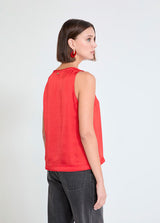 TOP MAITE DECOTE REDONDO COM DETALHE EM VIÉS - Carla Valente