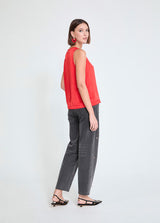 TOP MAITE DECOTE REDONDO COM DETALHE EM VIÉS - Carla Valente