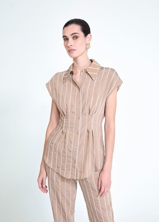 CAMISA MAITE PREGAS RISCAS - Carla Valente