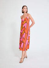 VESTIDO MAITE ALÇA DECOTE EM V LOGO M - Carla Valente