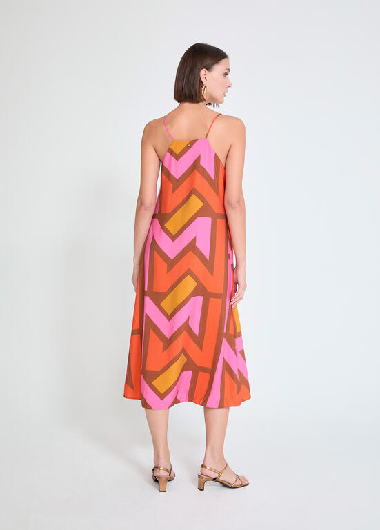 VESTIDO MAITE ALÇA DECOTE EM V LOGO M - Carla Valente