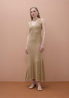 VESTIDO MAITE COM BAINHA ASSIMETRICA - Carla Valente