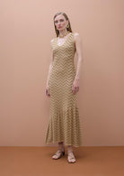 VESTIDO MAITE COM BAINHA ASSIMETRICA - Carla Valente