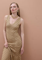 VESTIDO MAITE COM BAINHA ASSIMETRICA - Carla Valente