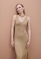 VESTIDO MAITE COM BAINHA ASSIMETRICA - Carla Valente