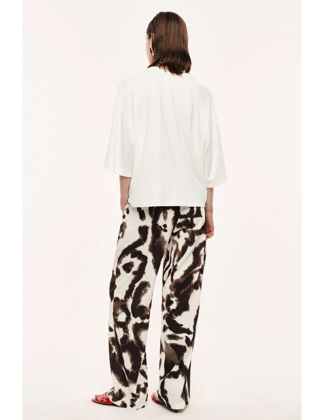 CALÇA IMPERIAL PALAZZO ANIMAL PRINT - Carla Valente