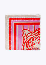 LENÇO LOLA CASADMNT ESTAMPADO CARA TIGRE 1981 - Carla Valente
