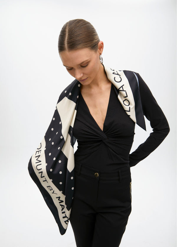 LENÇO MAITE ESTAMPA PINTAS COM MNGRM - Carla Valente