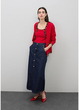 SAIA LOLA CASADEMUNT LONGA COM VIVO NOS BOLSOS ANML PRINT - Carla Valente