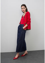 SAIA LOLA CASADEMUNT LONGA COM VIVO NOS BOLSOS ANML PRINT - Carla Valente