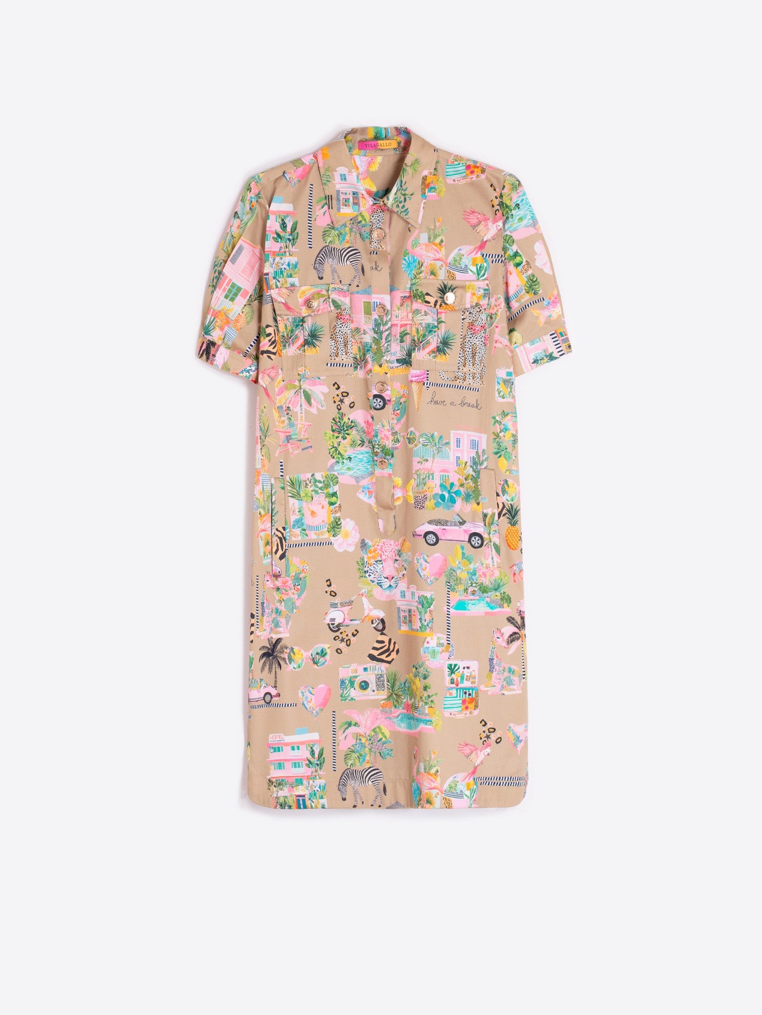 VESTIDO VILAGALLO MIDI ELIANA CALIFORNIA - Carla Valente