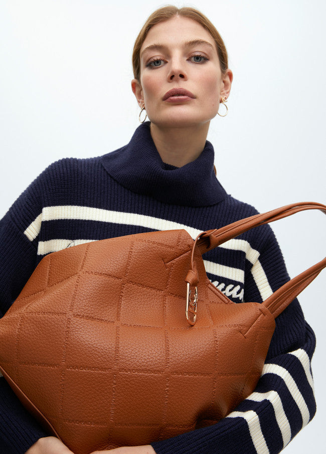 SHOPER BAG LOLA CASADMNT ECO PELE MONOGRAMA RHOMBUS - Carla Valente