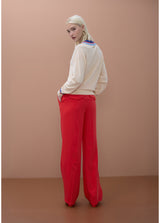 JERSEY MAITE DECOTE EM V CORES CONTRASTANTES DETALHE TRANÇA - Carla Valente