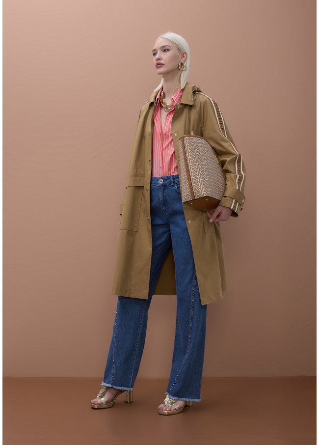 TRENCH COAT MAITE OVERSIZECOM FITAS PERSONALIZADAS - Carla Valente
