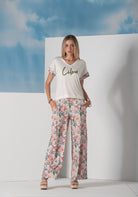 T-SHIRT LIBERJEANS MANGA BAINHA TROPICAL - Carla Valente