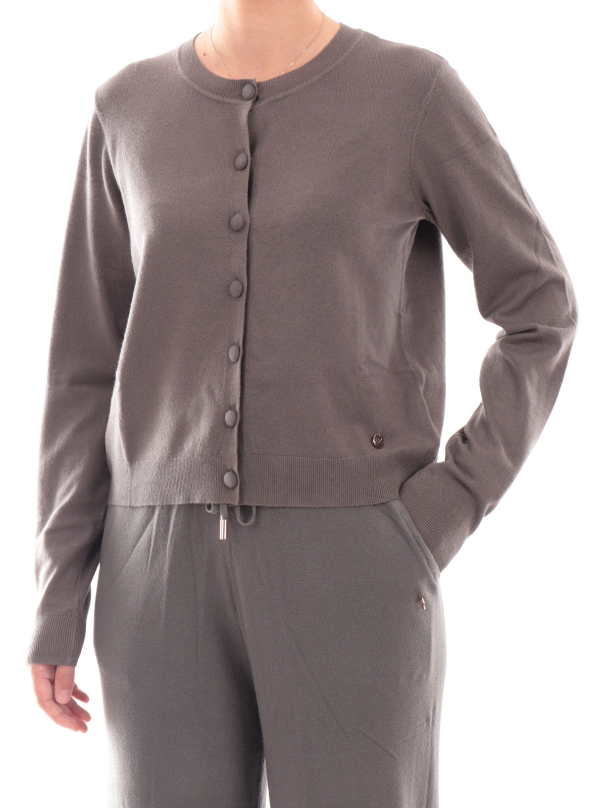 Cardigan Yes Zee M001 RU00 verde militar