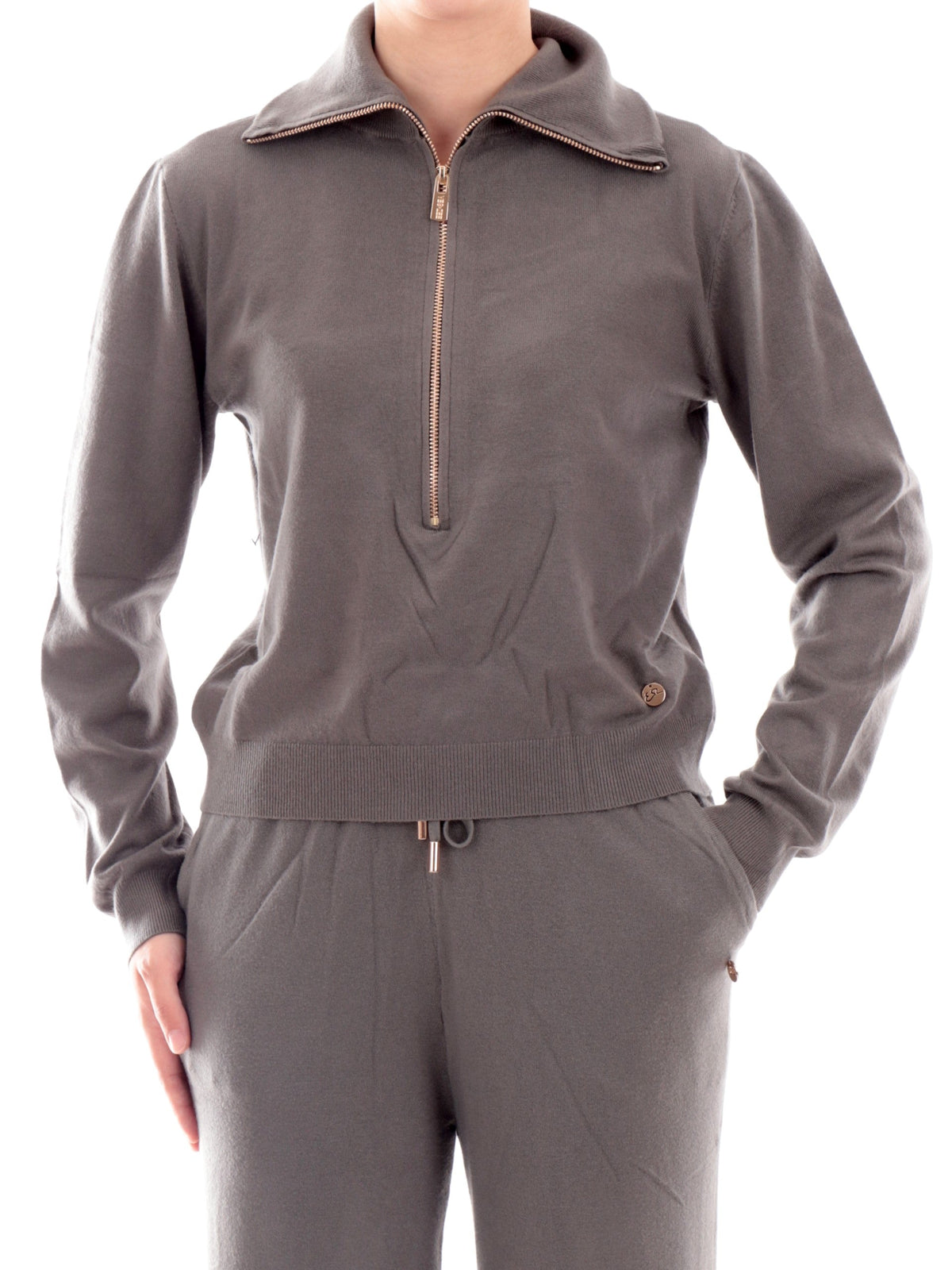 Camisola Yes Zee M065 RU00 verde militar