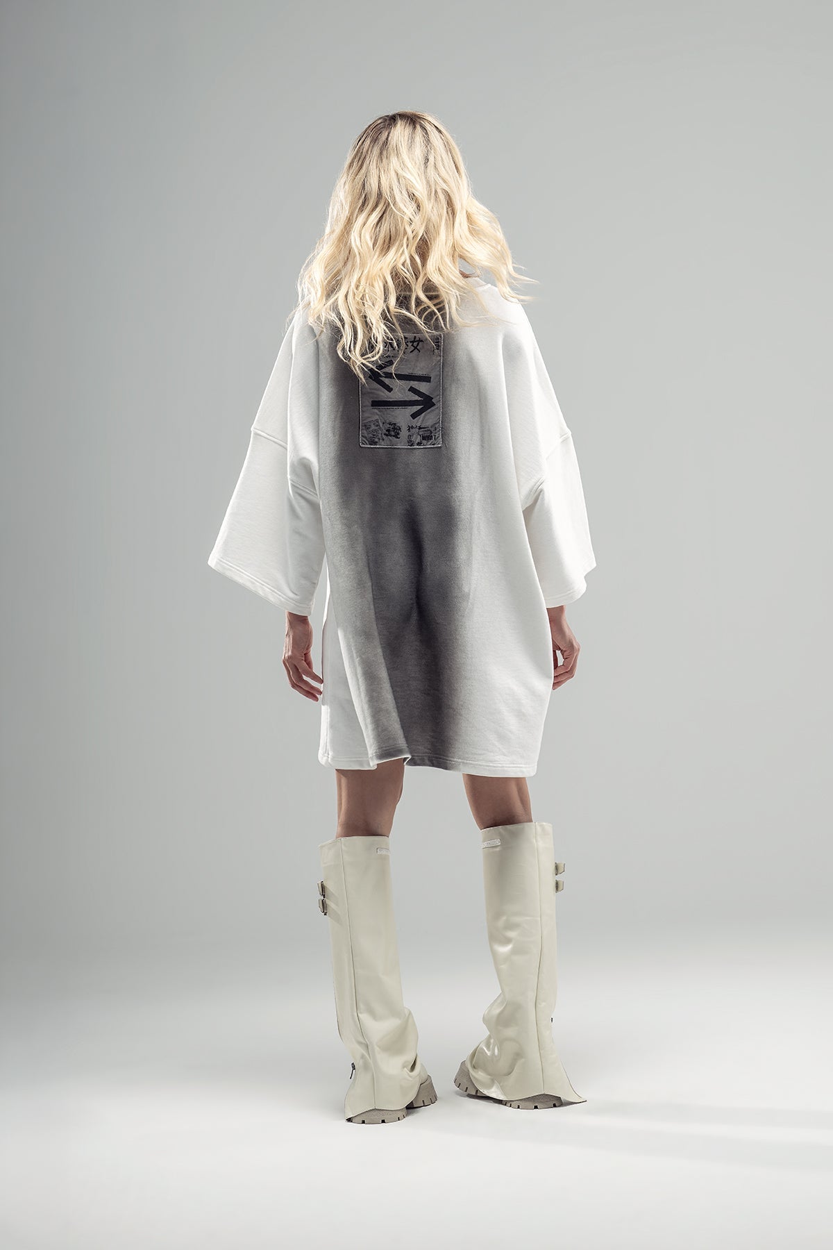 SWEATSHIRT VDR 20168 — Branco-pérola-Antracite — fotografia oficial 3