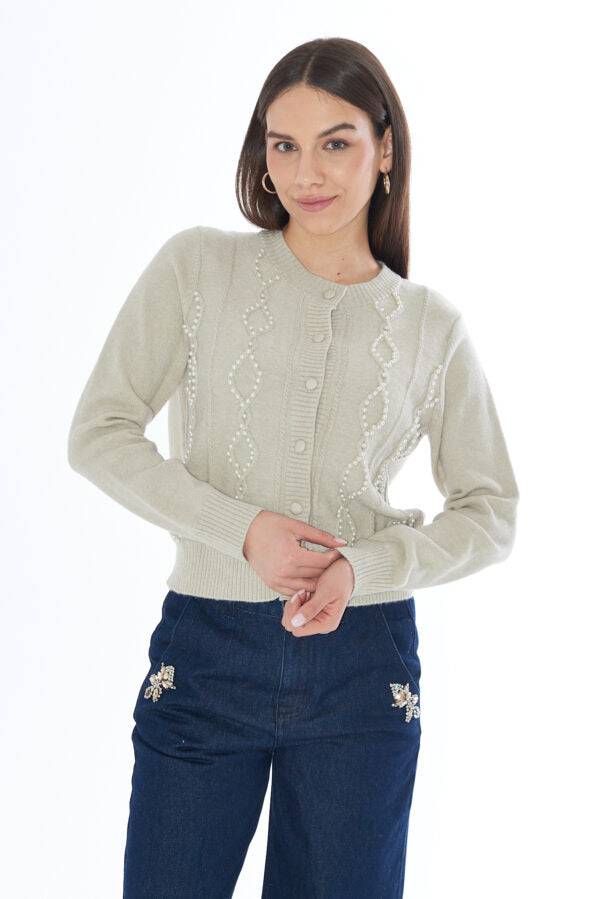 CARDIGAN YES ZEE C/ PÉROLAS - Carla Valente