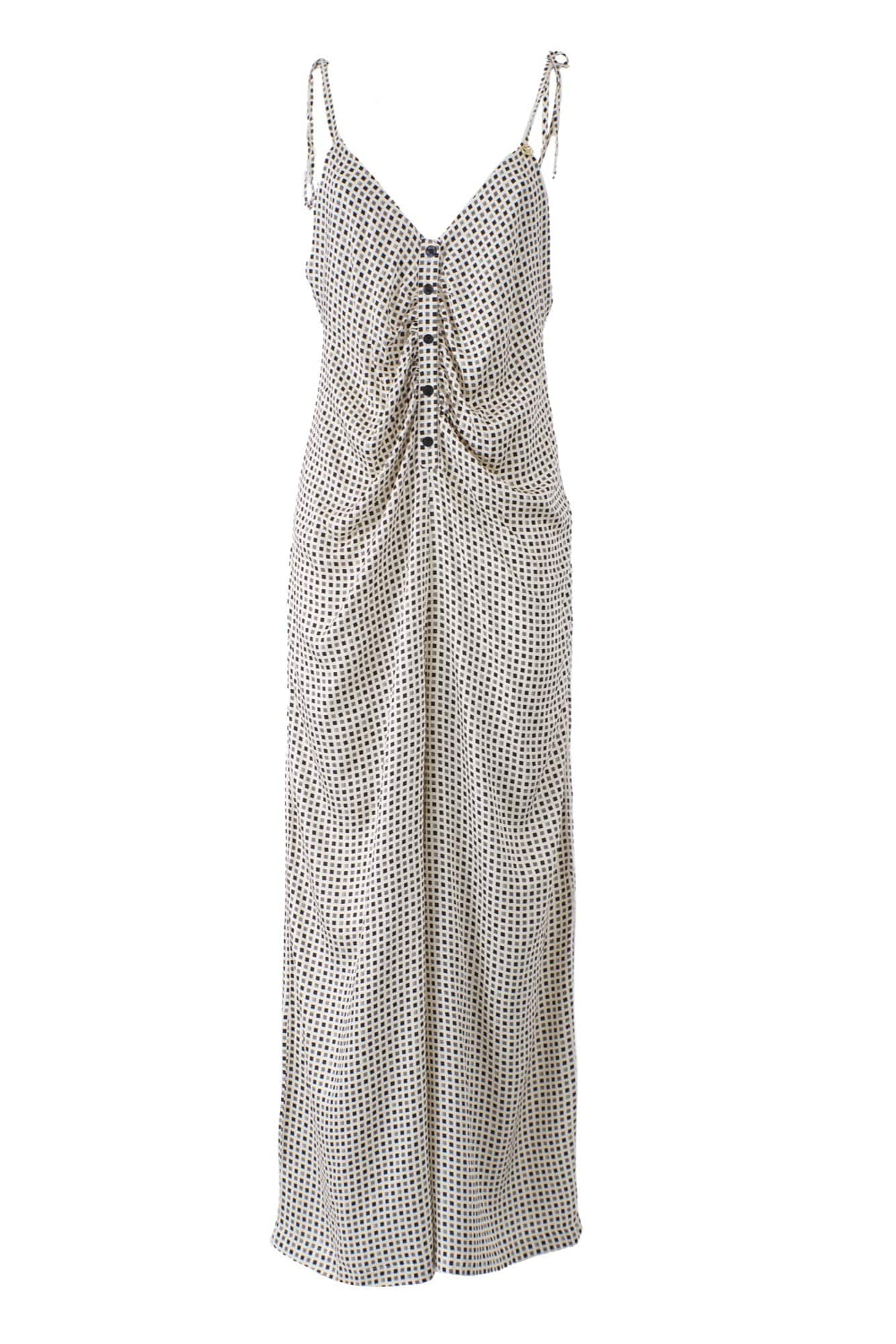 JUMPSUIT YES ZEE XADREZ ALÇAS FINAS - Carla Valente