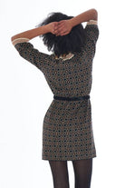 VESTIDO YES ZEE MALHA JACQUARD MANGA 3/4 - Carla Valente
