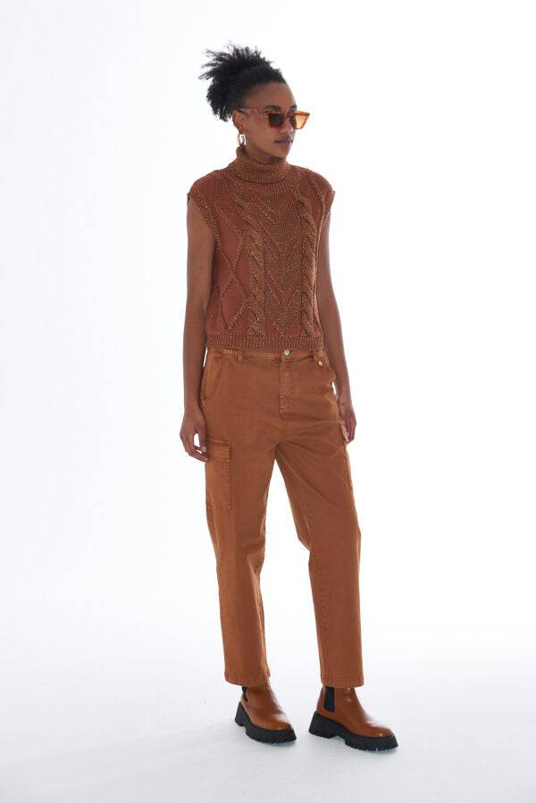 CAMISOLA YES ZEE SEM MANGAS C/LUREX - Carla Valente