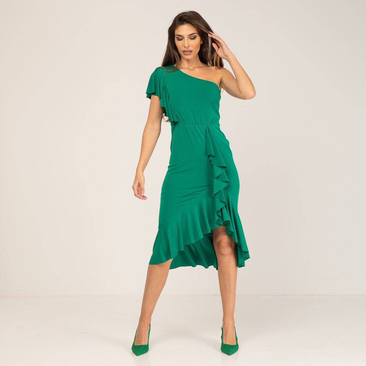 VESTIDO ALBNS ASSIMÉTRICO - Carla Valente