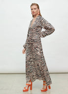 VESTIDO MAITE ZEBRA FUMO - Carla Valente