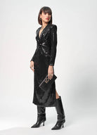 VESTIDO LOLA CASDMNT MIDI LANTEJOULAS - Carla Valente